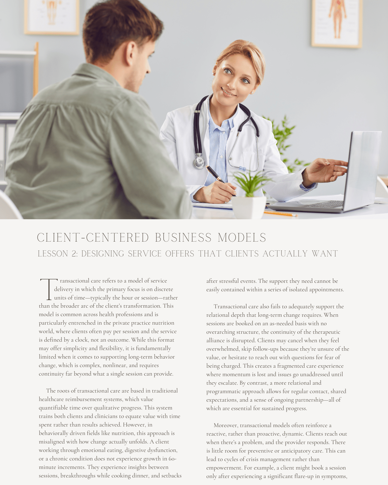 Client-Centered Business Models: Designing Nutrition Services That Truly Serve - Dietitian CPE Continuing Professional Education, 9 CEU [All Dietitians]