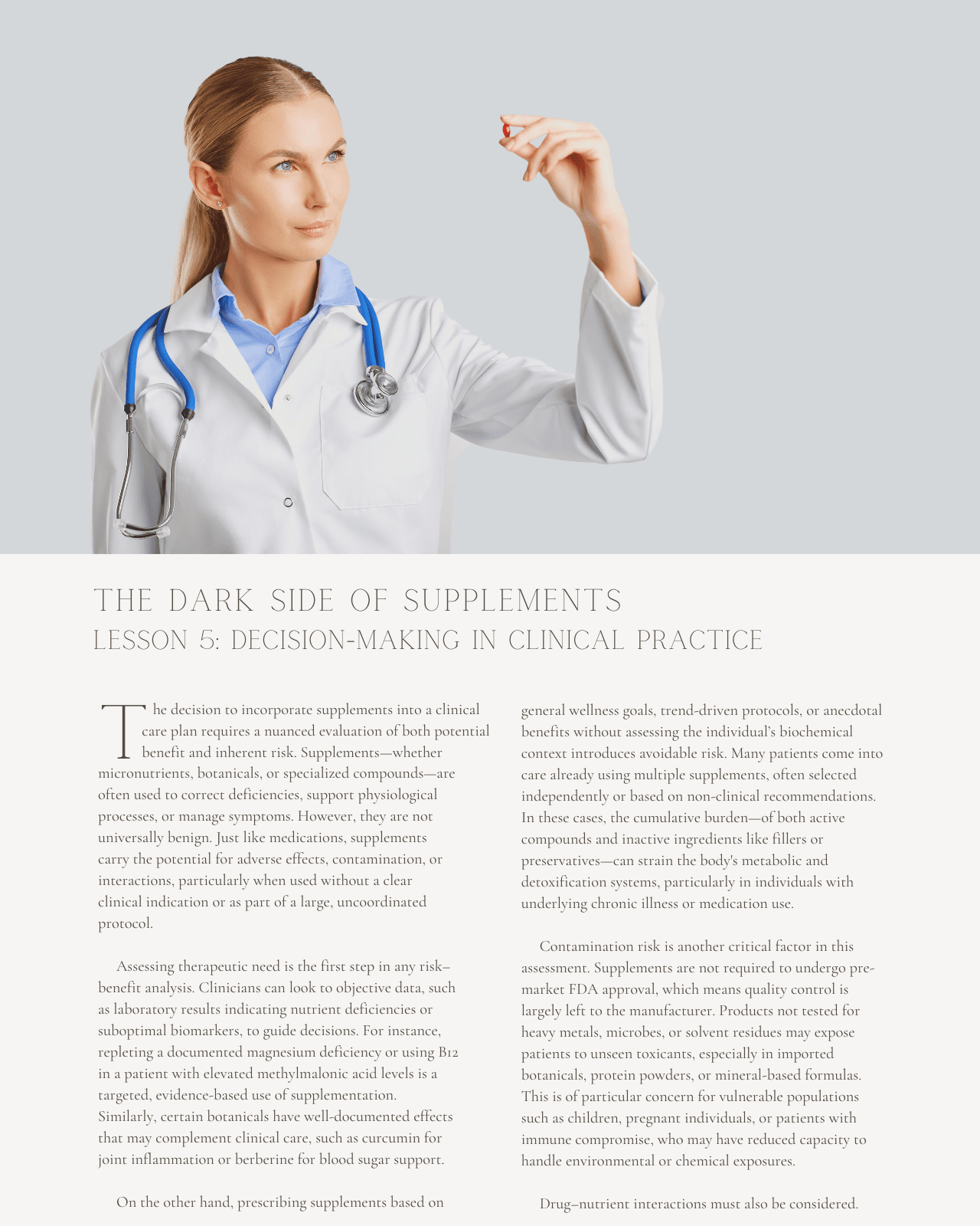 The Dark Side of Supplements: Contamination Risks, Banned Substances, and Third-Party Testing - Dietitian CPE Continuing Professional Education, 8 CPEU [All Dietitians]