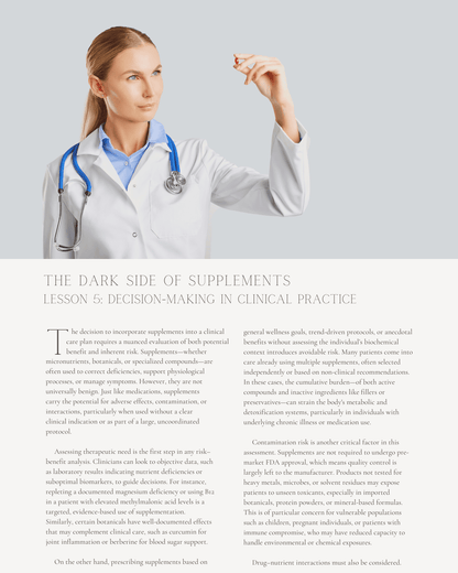 The Dark Side of Supplements: Contamination Risks, Banned Substances, and Third-Party Testing - Dietitian CPE Continuing Professional Education, 8 CPEU [All Dietitians]