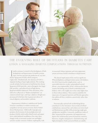 From Prevention to Practice: The Evolving Role of Dietitians in Diabetes Care - Dietitian CPE Continuing Professional Education, 10 CEU [All Dietitians]