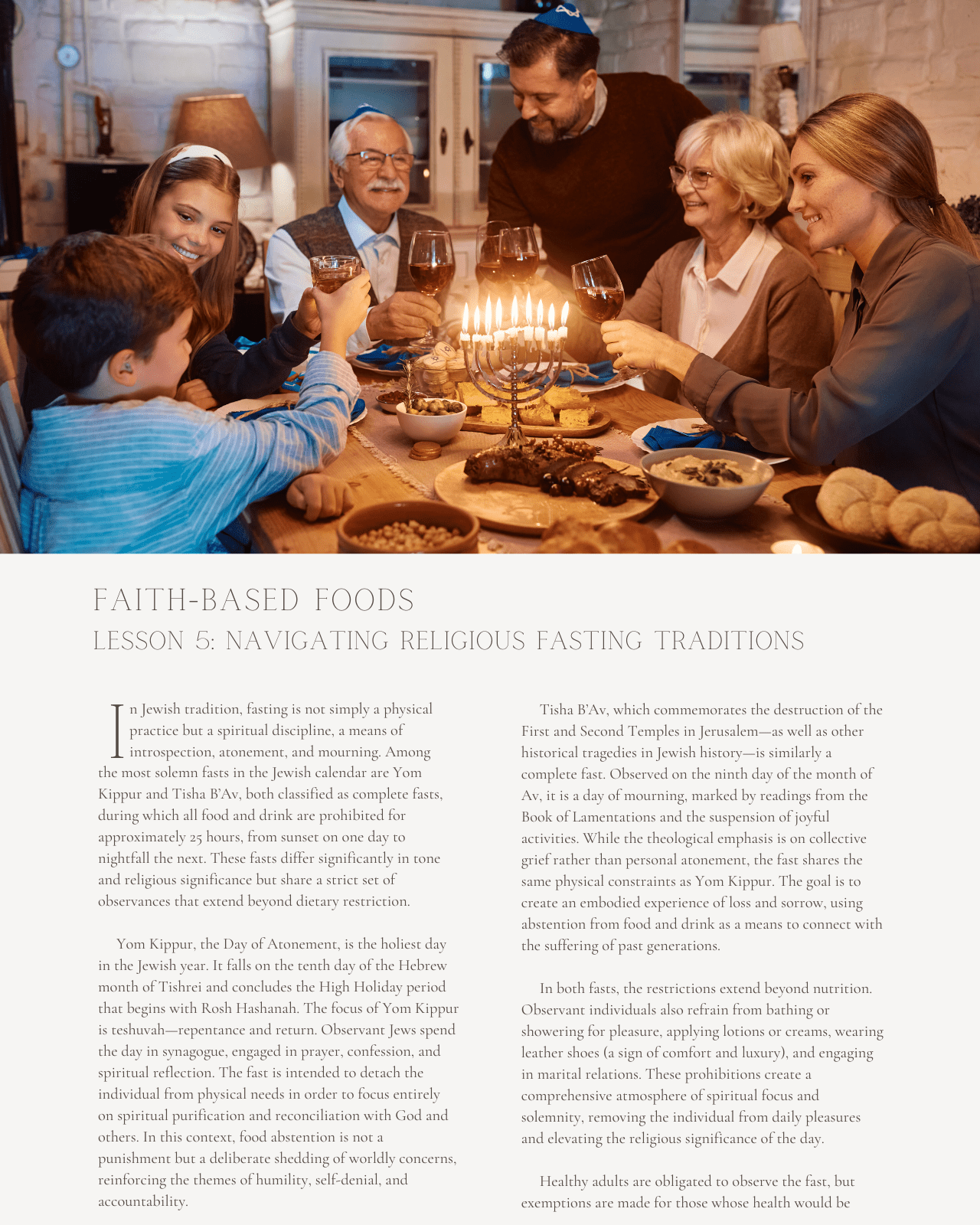 Faith-Based Foods: Principles and Practices of Kosher, Halal, and Hindu Vegetarian Diets - Dietitian CPE Continuing Professional Education, 15 CEU [All Dietitians]