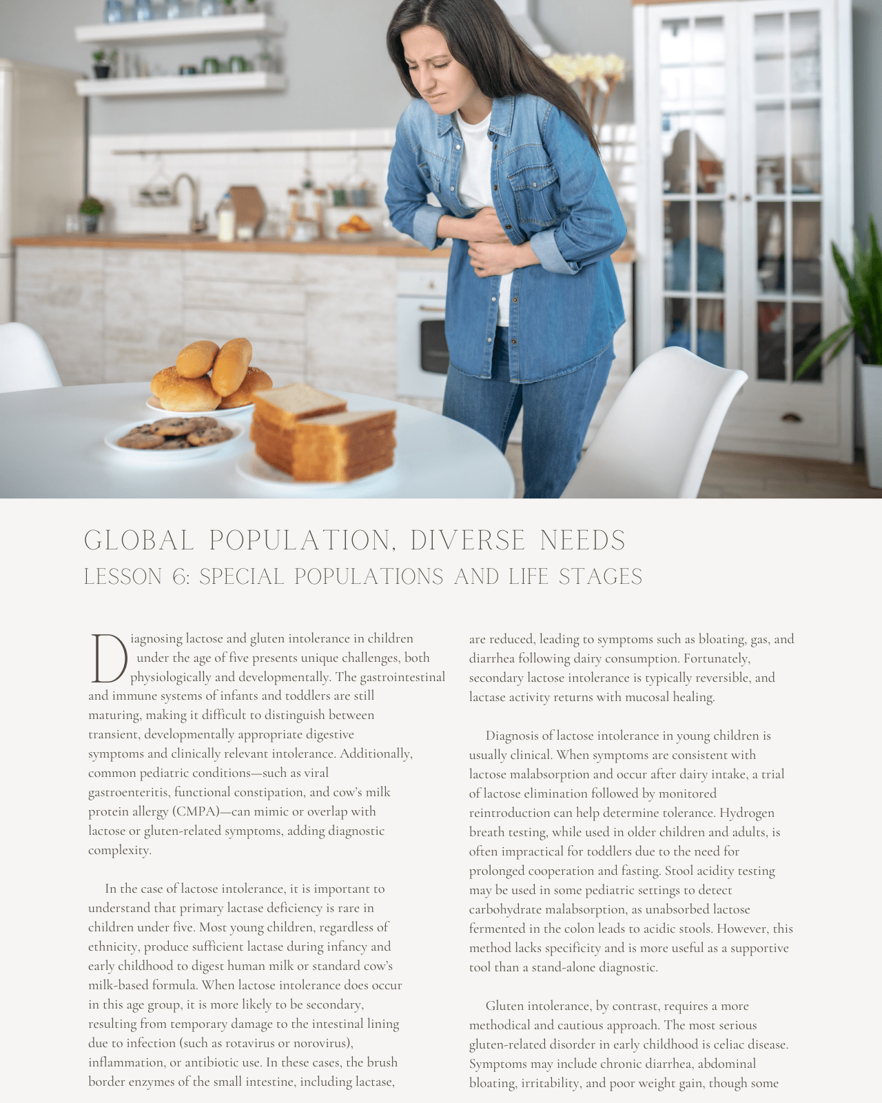 Global Population, Diverse Needs: Addressing Lactose Intolerance, Gluten Sensitivity, and Dietary Adaptations - Dietitian CPE Continuing Professional Education, 10 CEU [All Dietitians]