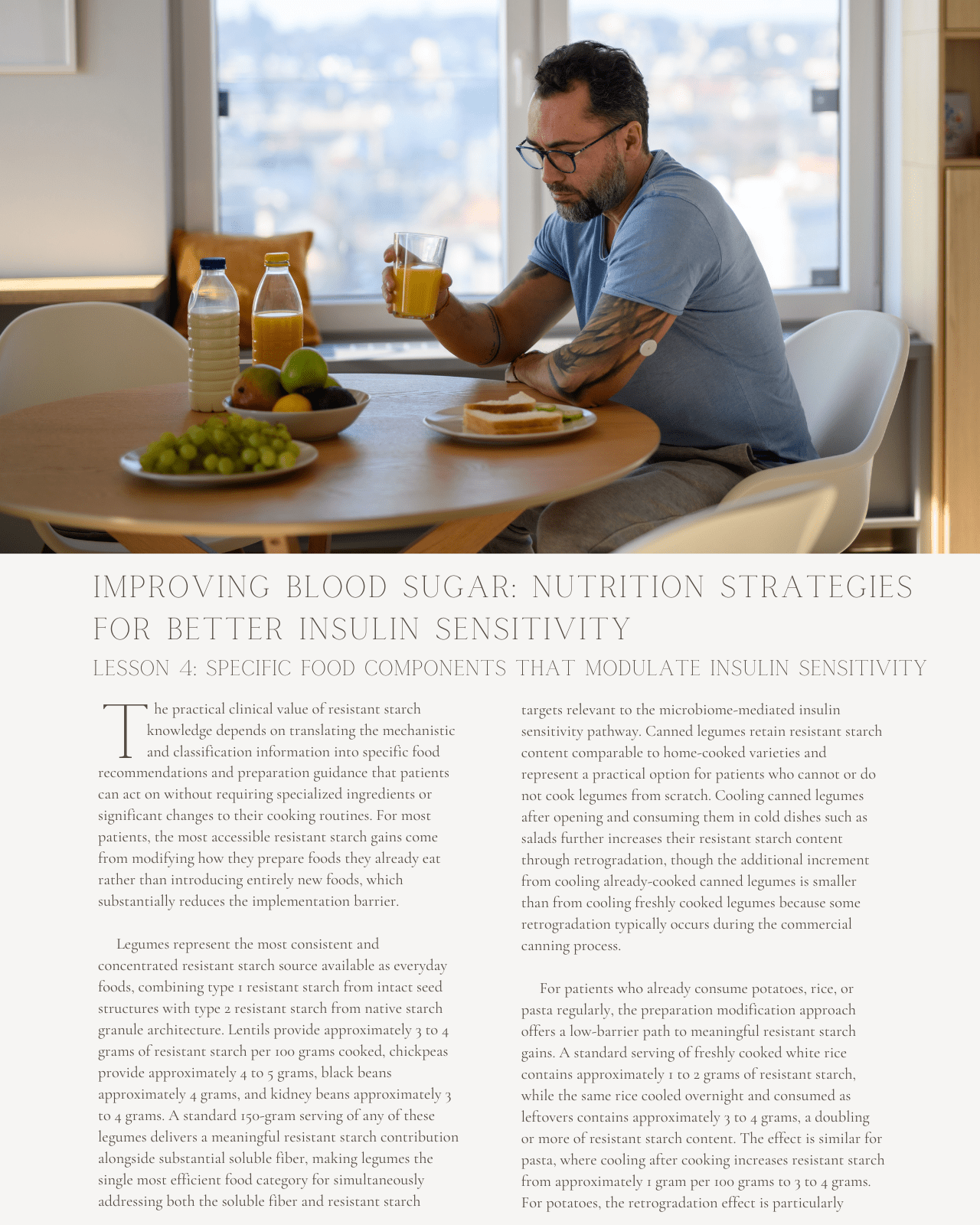 Improving Blood Sugar: Nutrition Strategies for Better Insulin Sensitivity - Dietitian CPE Continuing Professional Education, 8 CE Hours [All Dietitians]