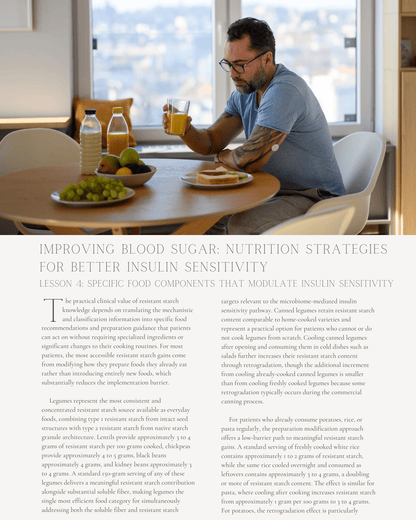 Improving Blood Sugar: Nutrition Strategies for Better Insulin Sensitivity - Dietitian CPE Continuing Professional Education, 8 CE Hours [All Dietitians]