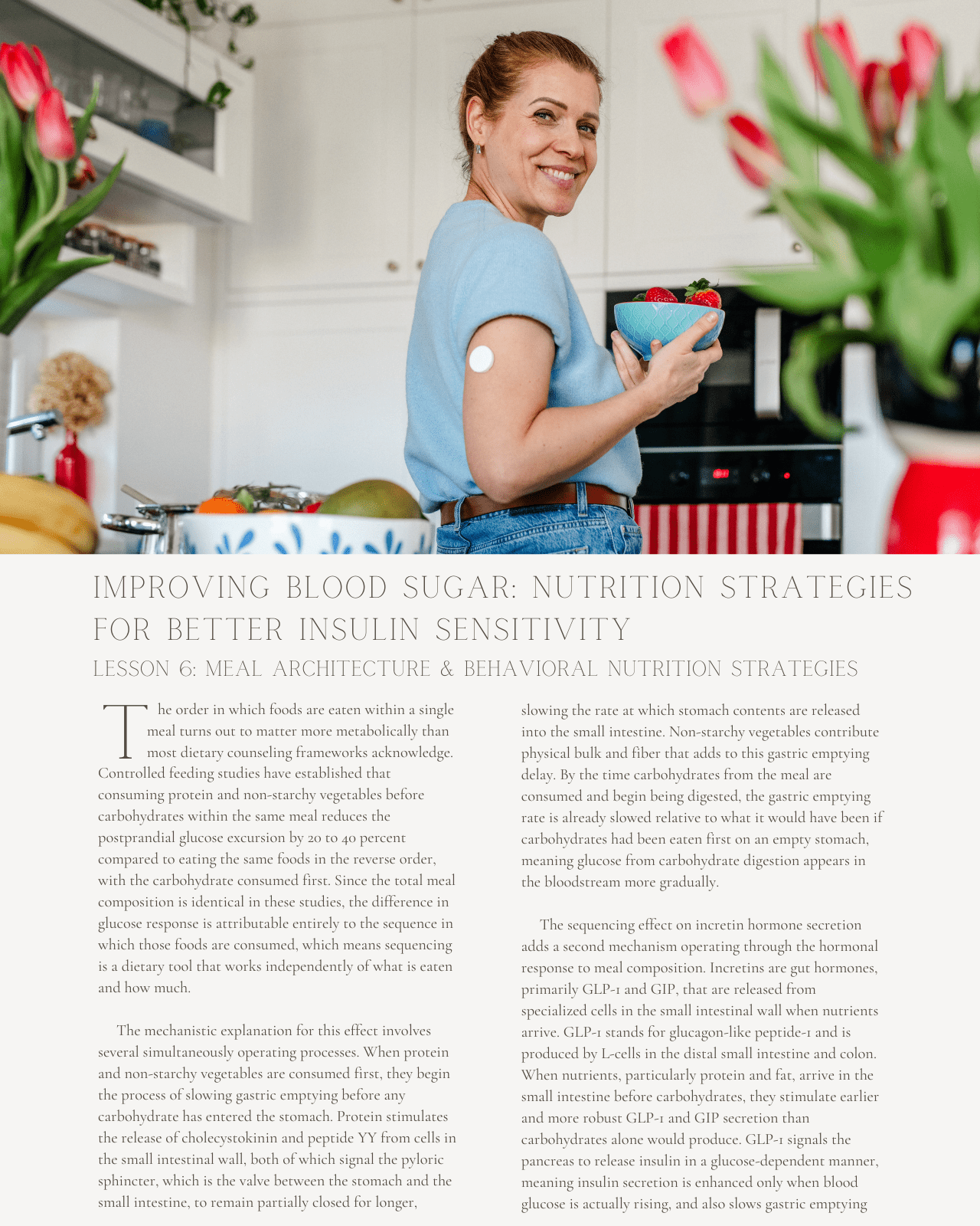 Improving Blood Sugar: Nutrition Strategies for Better Insulin Sensitivity - Dietitian CPE Continuing Professional Education, 8 CE Hours [All Dietitians]