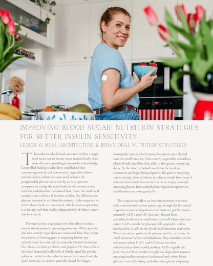 Improving Blood Sugar: Nutrition Strategies for Better Insulin Sensitivity - Dietitian CPE Continuing Professional Education, 8 CE Hours [All Dietitians]