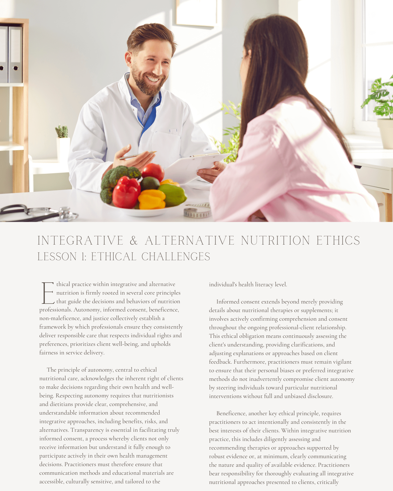 Integrative & Alternative Nutrition Ethics: Balancing Holistic Health with Scientific Rigor - Dietitian CPE Continuing Professional Education, Ethics, 1 CPEU [All Dietitians]
