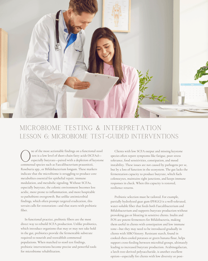 Microbiome Testing & Interpretation: Practical Applications for Nutrition Professionals - Dietitian CPE Continuing Professional Education, 12 CPEU [All Dietitians]