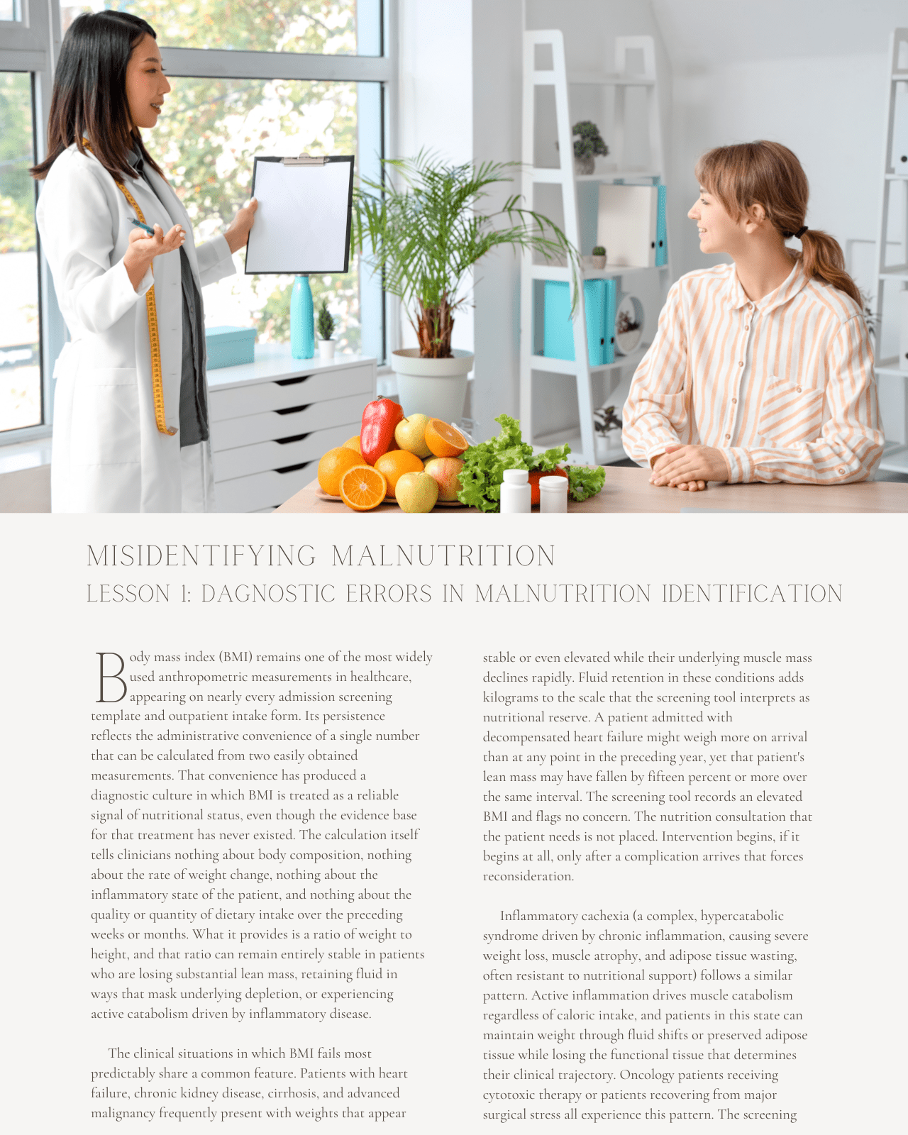 Misidentifying Malnutrition: The Assessment Gap Behind Every Missed Diagnosis - Dietitian CPE Continuing Professional Education, 2 CE Hours [All Dietitians]