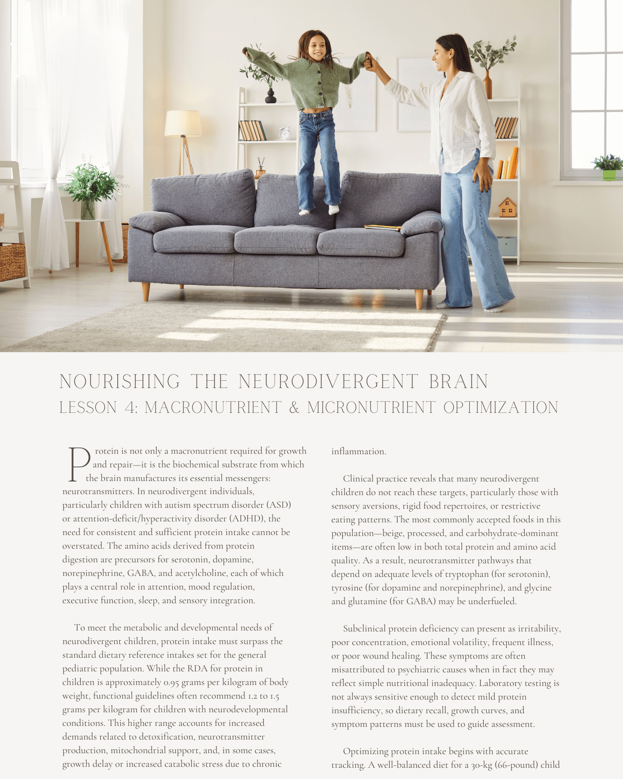 Nourishing the Neurodivergent Brain: Functional Nutrition for ADHD and Autism - Dietitian CPE Continuing Professional Education, 9 CEU [All Dietitians]