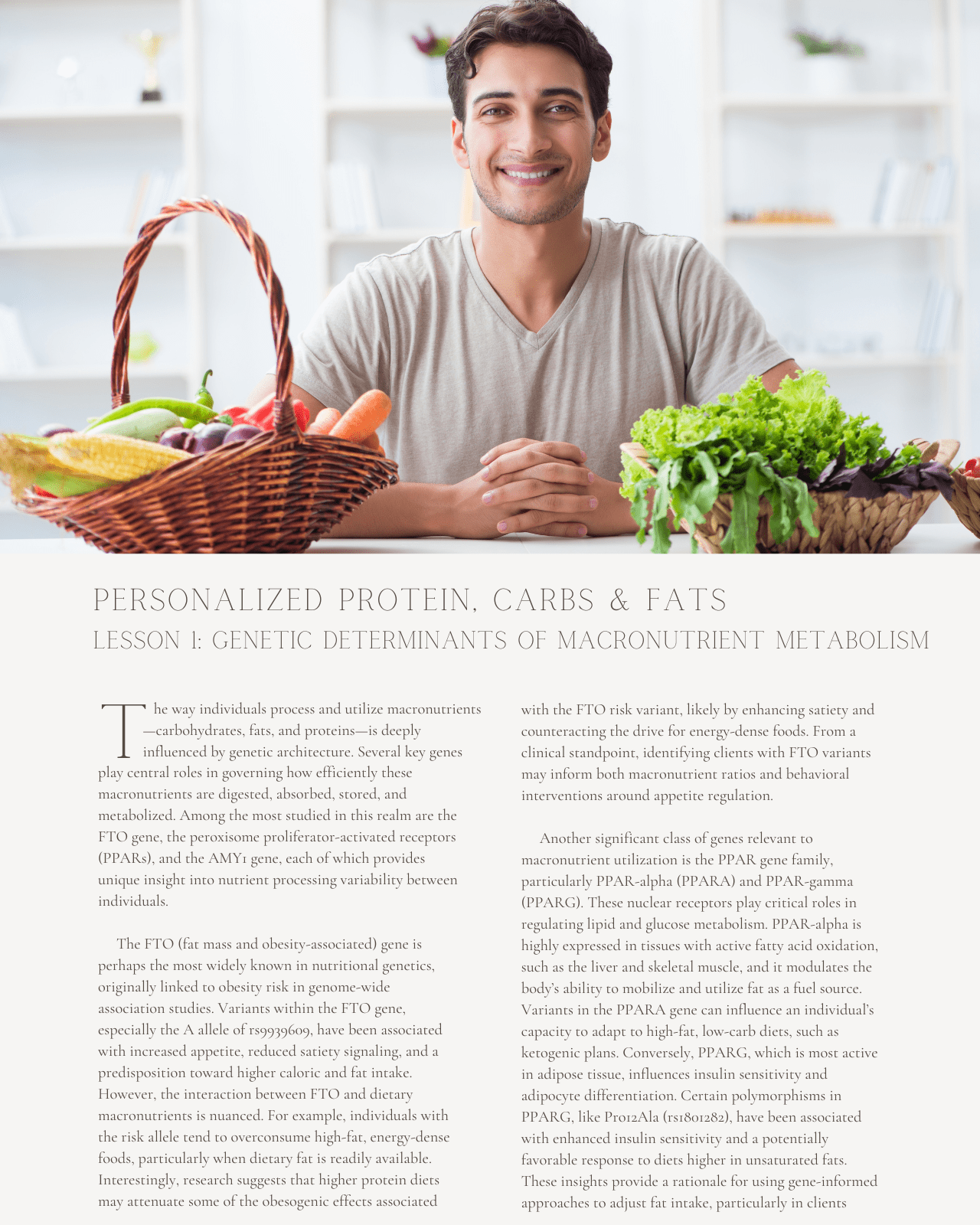 Personalized Protein, Carbs & Fats: Tailoring Macronutrient Ratios Based on Genetics - Dietitian CPE Continuing Professional Education, 9 CPEU [All Dietitians]