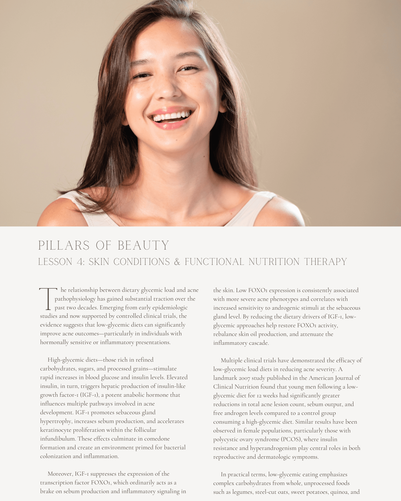 Pillars of Beauty: Nutrition Essentials for Skin, Hair & Nails - Dietitian CPE Continuing Professional Education, 12 CPEU [All Dietitians]