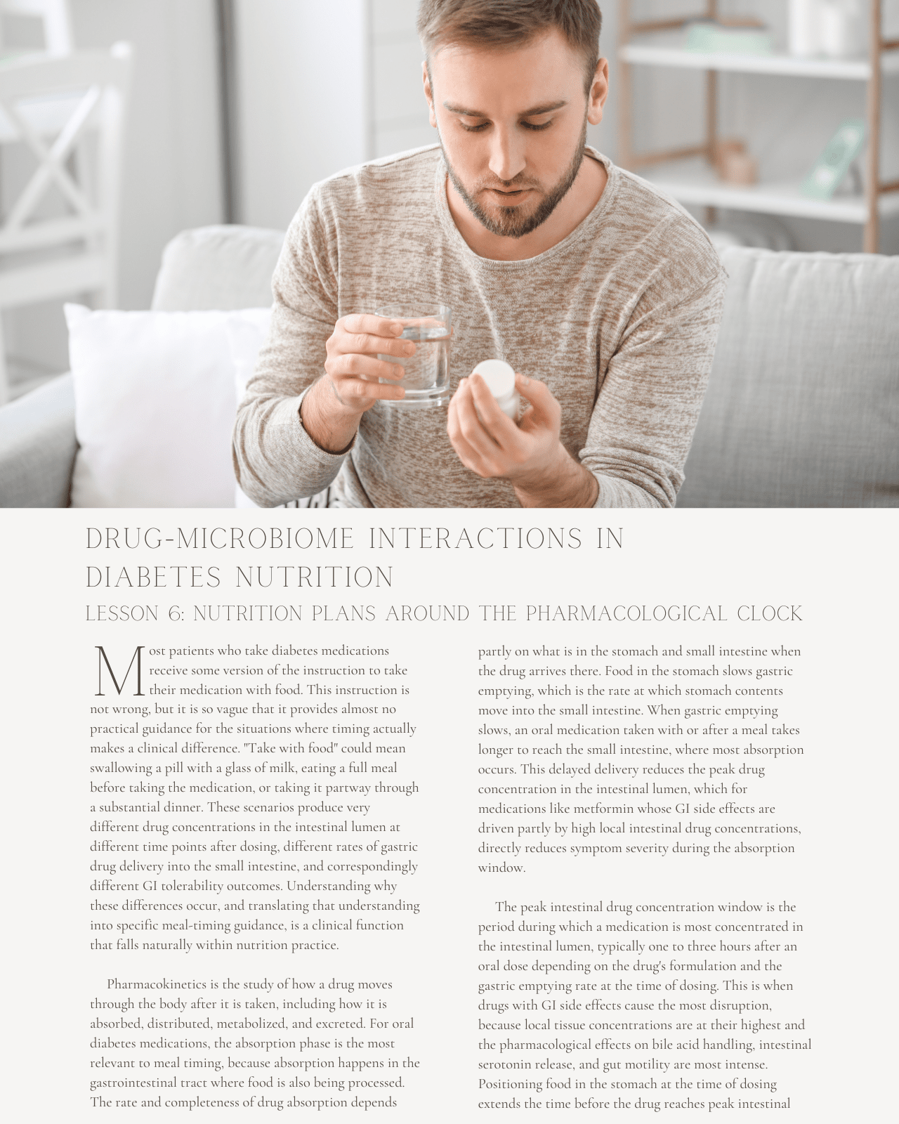 Pills and Plates: Drug-Microbiome Interactions in Diabetes Nutrition - Dietitian CPE Continuing Professional Education, 9 CE Hours [All Dietitians]