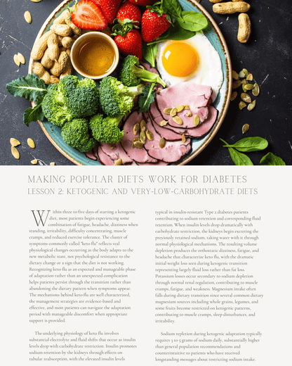 Making Popular Diets Work for Diabetes: A Practical Guide to Adapting Paleo, Vegan, Keto, and More - Dietitian CPE Continuing Professional Education, 6 CE Hours [All Dietitians]