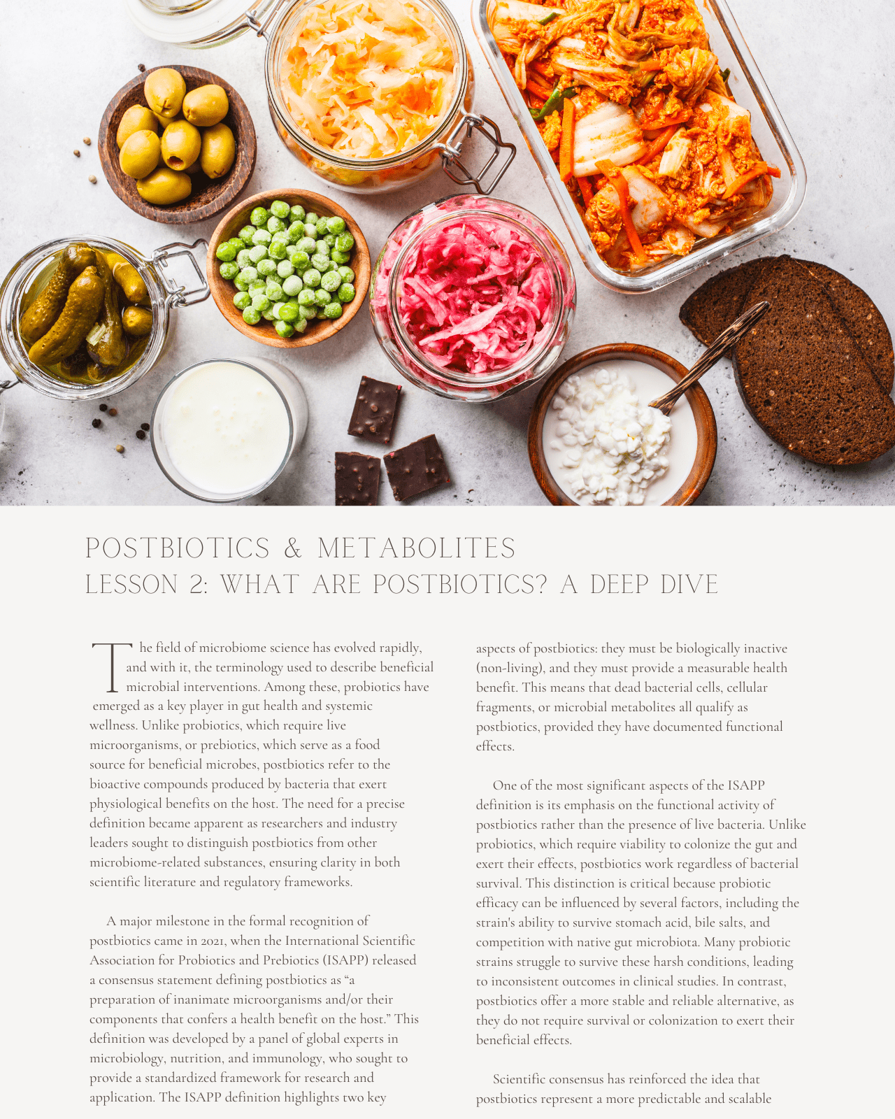 Postbiotics & Metabolites: The Next Frontier in Microbiome-Driven Nutrition - Dietitian CPE Continuing Professional Education, 8 CPEU [All Dietitians]