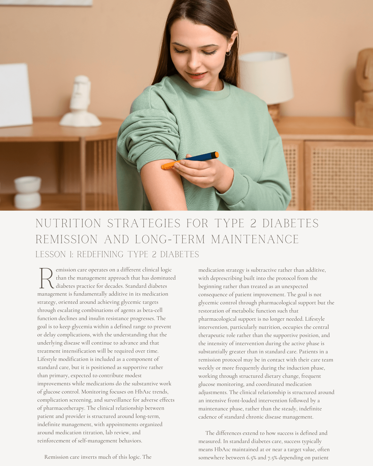 The Remission Conversation: Nutrition Strategies for Type 2 Diabetes Remission and Long-Term Maintenance - Dietitian CPE Continuing Professional Education, 12 CE Hours [All Dietitians]