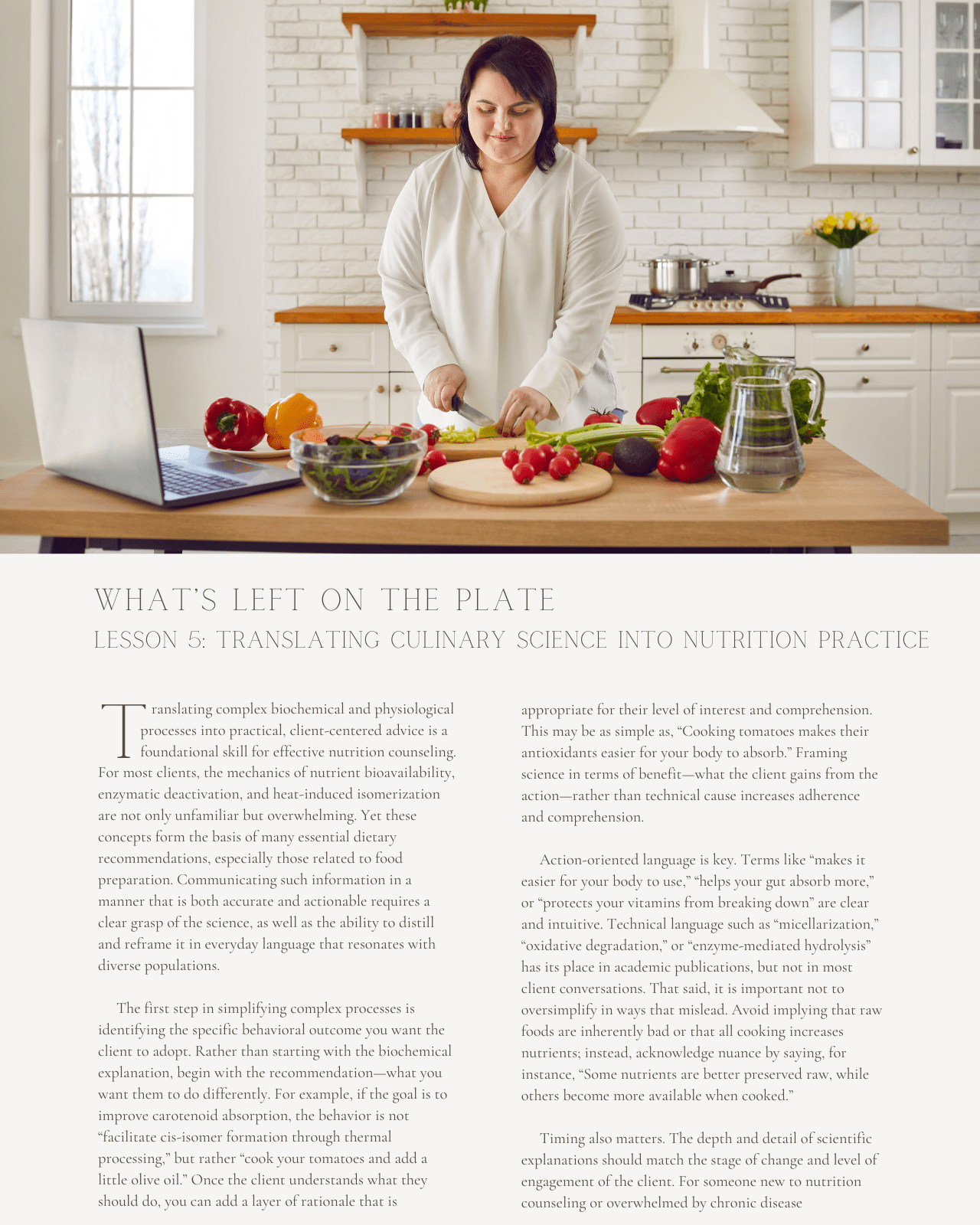 What’s Left on the Plate: How Different Cooking Methods Influence Nutrient Retention - Dietitian CPE Continuing Professional Education, 10 CEU [All Dietitians]