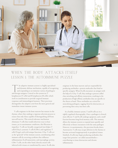 When the Body Attacks Itself: Molecular Mimicry and the Mystery of Autoimmunity - Dietitian CPE Continuing Professional Education, 10 CPEU [All Dietitians]