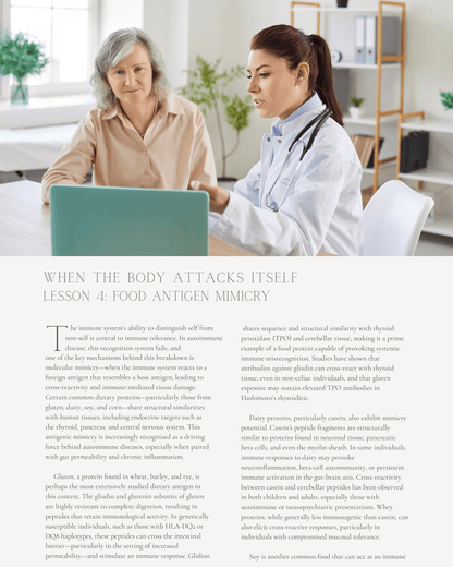 When the Body Attacks Itself: Molecular Mimicry and the Mystery of Autoimmunity - Dietitian CPE Continuing Professional Education, 10 CPEU [All Dietitians]